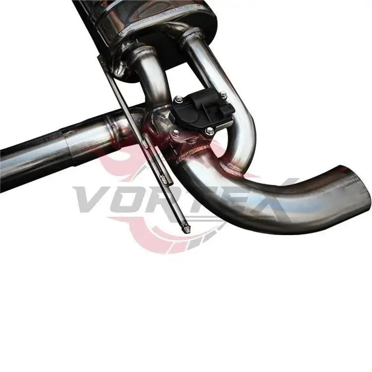 Close-up view of premium stainless steel exhaust tips for BMW 840i 2019-2022, performance exhaust upgrade