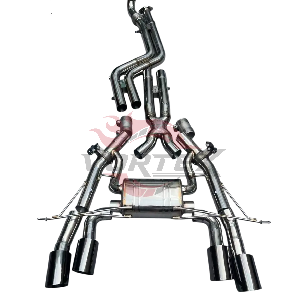 BMW G87 M2 exhaust equal-length midpipe close-up performance design