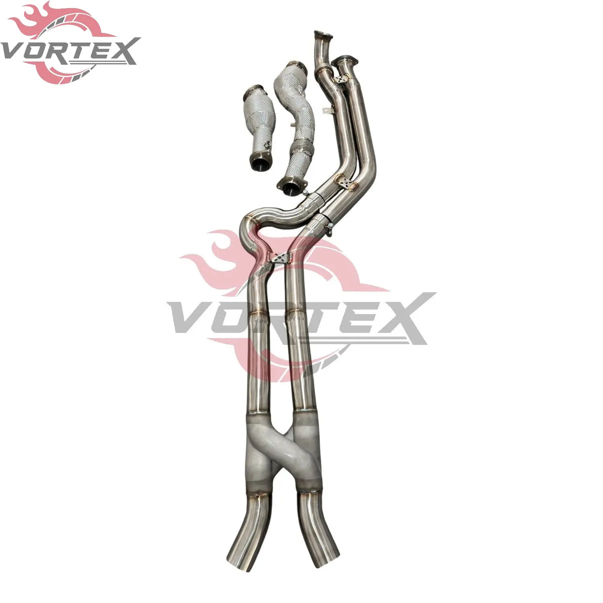 BMW G80 M3 / G82 M4 (S58) Vortex Equal Length Z-Pipe Mid-pipe Exhaust System with 200-Cell High-Flow Cats Vortex